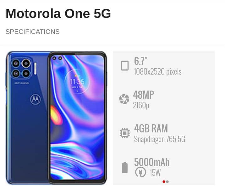 Motorola Moto One 5g UW 1