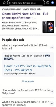 Redmi note 12T Pro 5G 12GB /256 GB