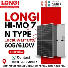 Longi panel Himo 7 / 605W / 610W / Wholesale Dealer solar /Solar longi