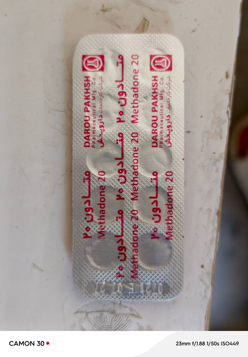 Methadone 20mg Tablets 1