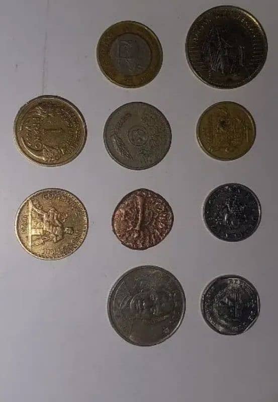 Pakistani old and international coins 1