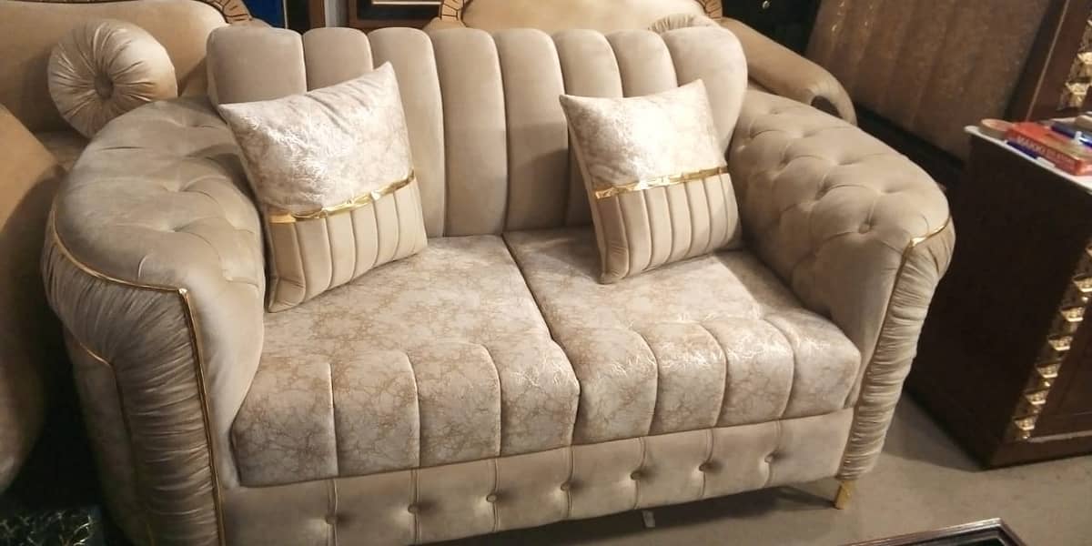 SOFA//L Shape Sofa//BRAND NEW Sofa//7 (3+2+1)Seater Sofa//Center Table 2