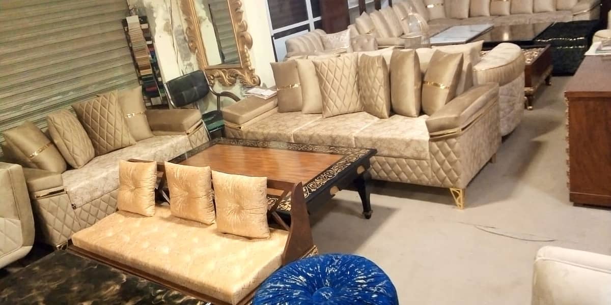 SOFA//L Shape Sofa//BRAND NEW Sofa//7 (3+2+1)Seater Sofa//Center Table 8