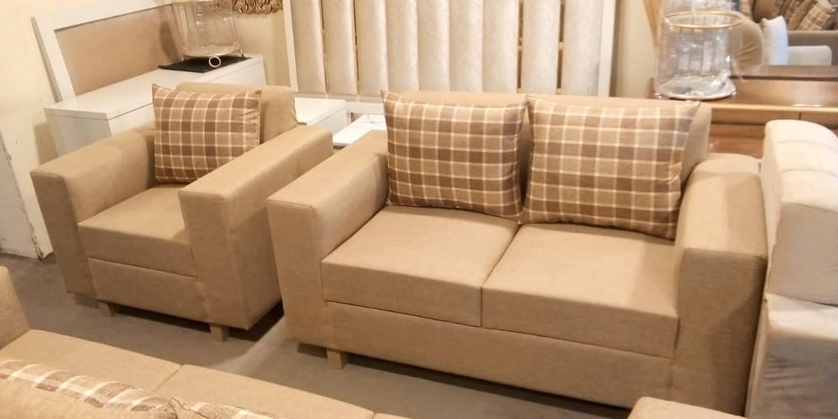 SOFA//L Shape Sofa//BRAND NEW Sofa//7 (3+2+1)Seater Sofa//Center Table 10