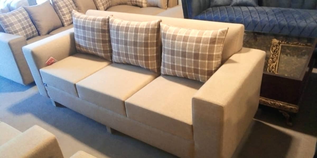 SOFA//L Shape Sofa//BRAND NEW Sofa//7 (3+2+1)Seater Sofa//Center Table 18