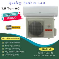 Hitachi 1.5 Ton AC, powerful cooling, Durable Quality Air conditioner