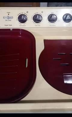 Super Asia washing machine with dryer