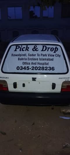 pick & drop pindi kachri to bahria enclave