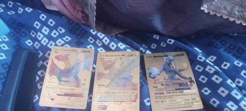 Pokemons of 6 types gold real 100% these are of I think 220$ 1