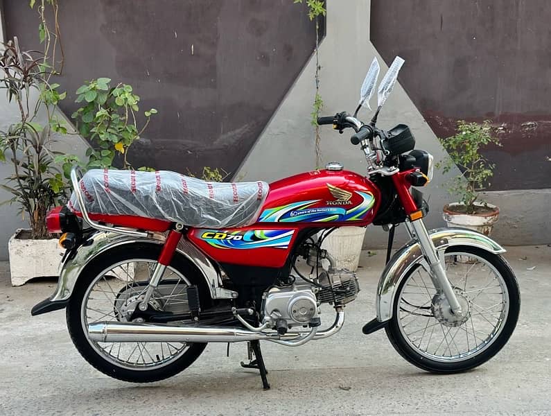 Honda CD 70 2024 Model ApL For Brand new bick 0