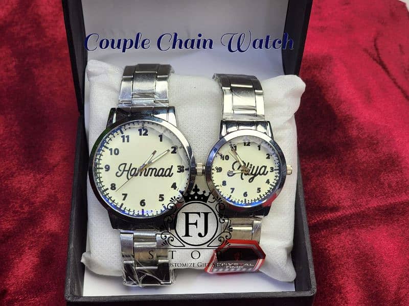 Customize Couple Chain Watch 0