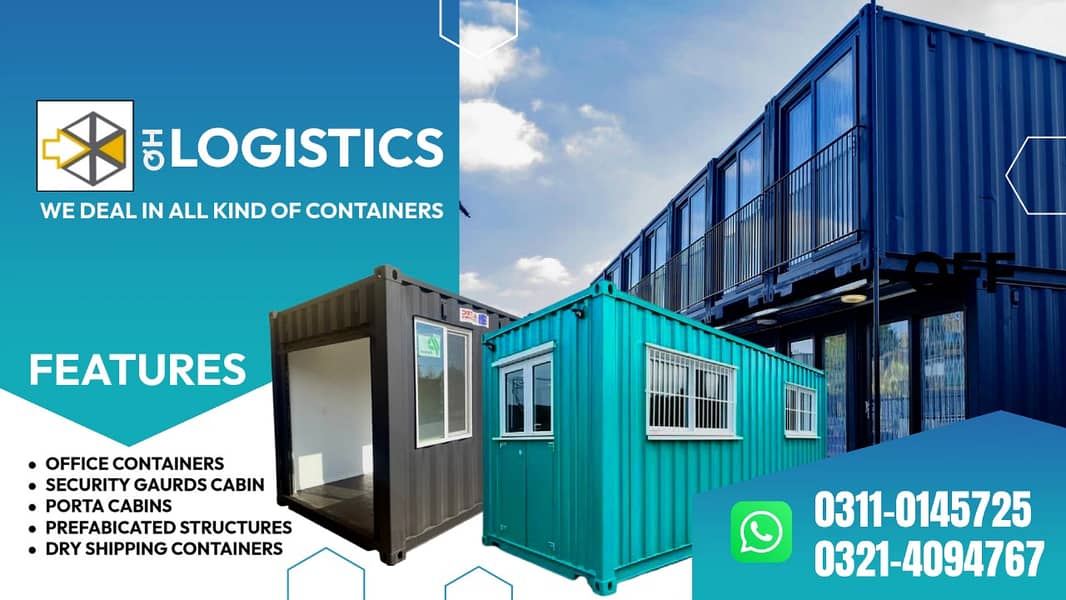 Shipping container/office container/cafe container/porta cabin prefa 1