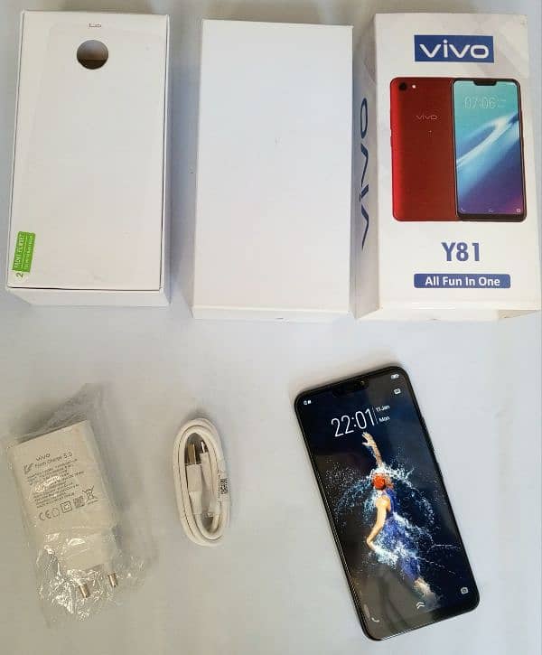 smartphone vivo y81 (6/128] complete Box Brand new 0