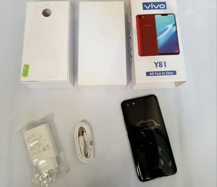 smartphone vivo y81 (6/128] complete Box Brand new 2