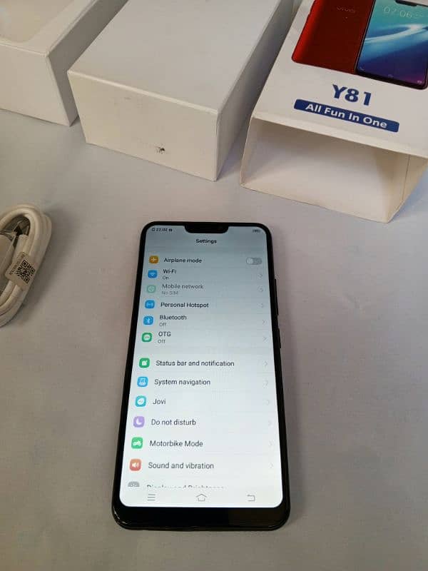 smartphone vivo y81 (6/128] complete Box Brand new 4