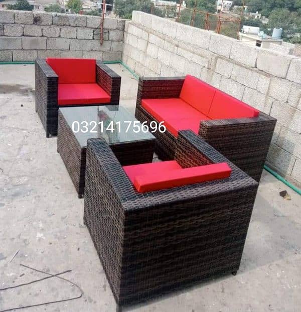 RATTAN OUTDOOR GARDEN FURNITURE SOFA SET CHAIRS TABLE UMBRELLA 19