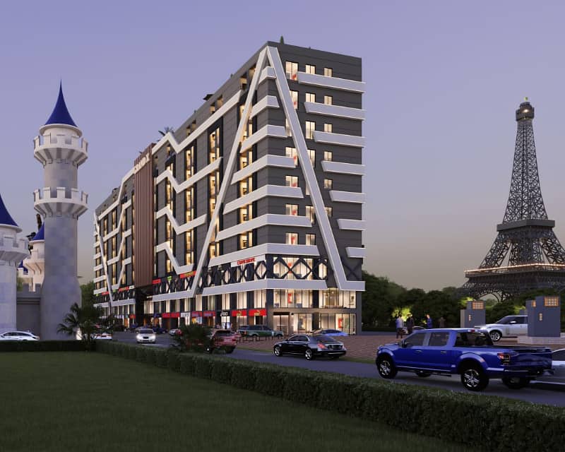 4 Star Hotel Suites Apartment For Sale On Easy Installment Plan Facing Theme Park, & Eiffel Tower Bahria Town Lahore Rejected 3