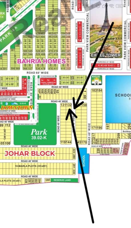 Plot #134 Johar PPUP Paid Near to Bahria Downtown, For Sale 0