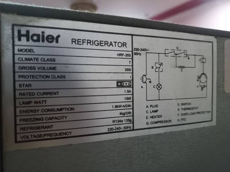 Haier HRF-355 Refrigerator for Sale 5