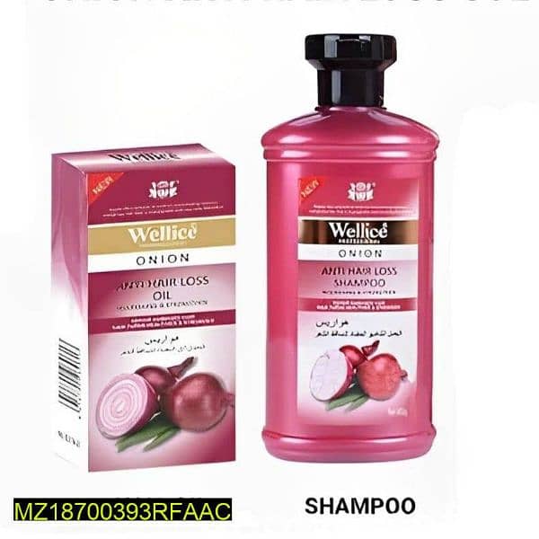 Anti-Hair loss onion Shampoo & Oil 1