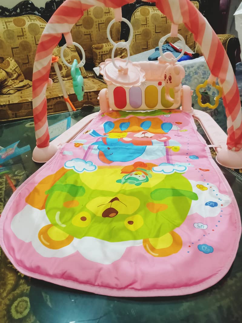 Walker, baby play mat, stand toys 3