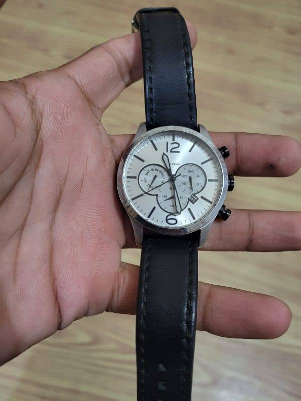 Original watch with genuine leather straps 2