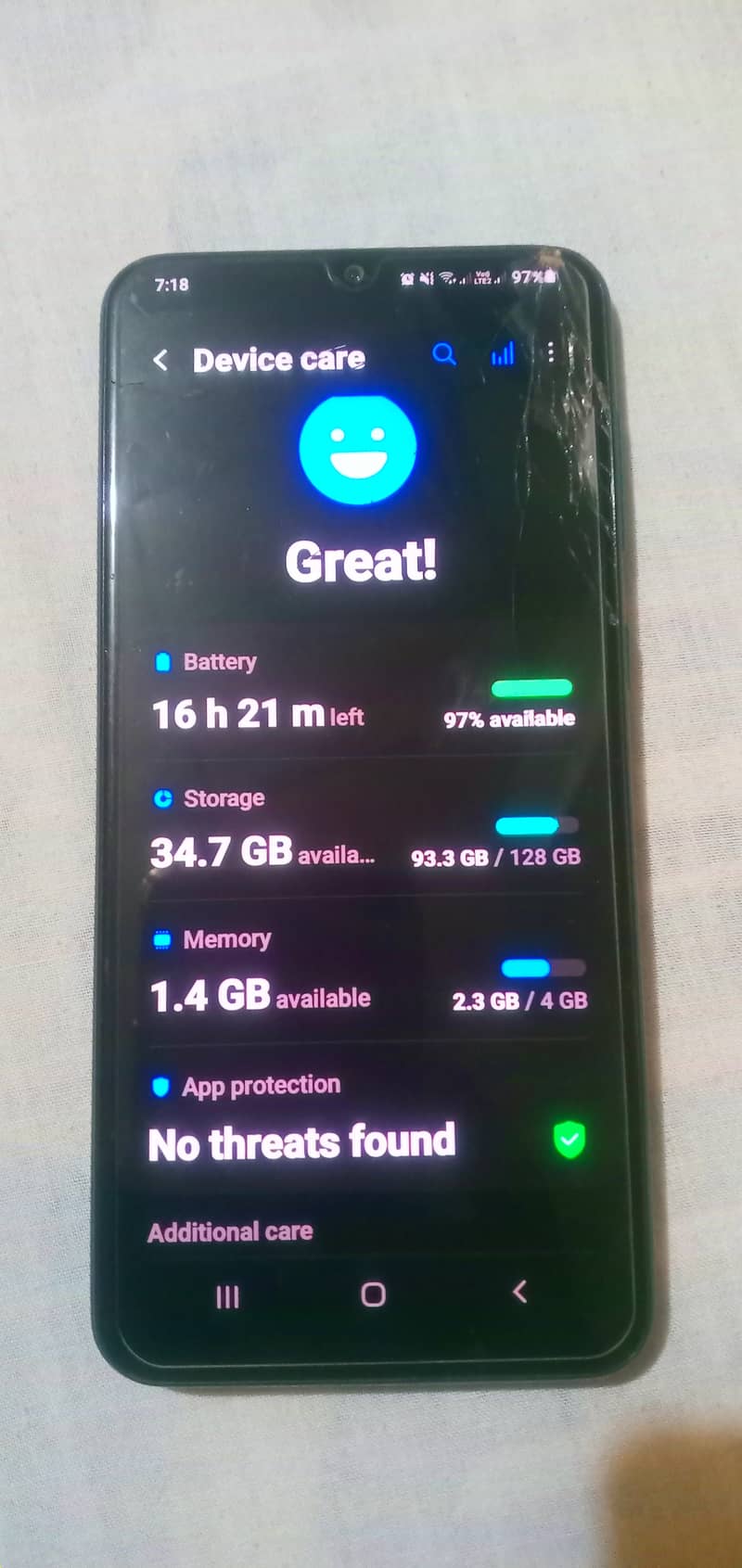 Samsung A30s 4/128gb. not repair 3