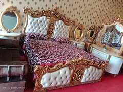 double bed \ king size bed \ wooden bed \ luxury bed \ bed for sale