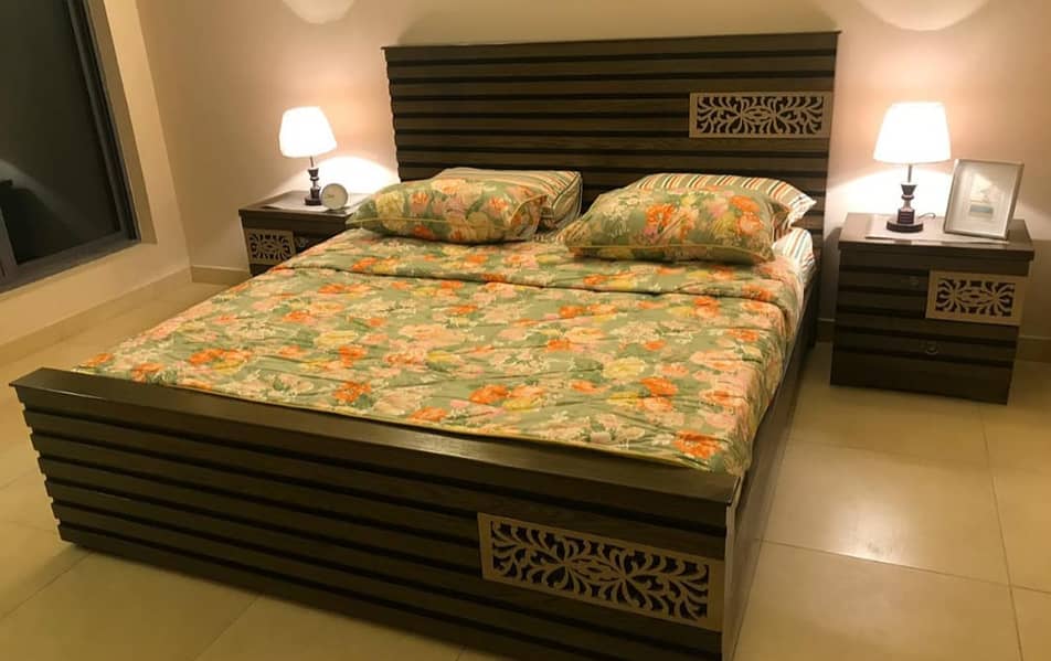 double bed \ king size bed \ wooden bed \ luxury bed \ bed for sale 3