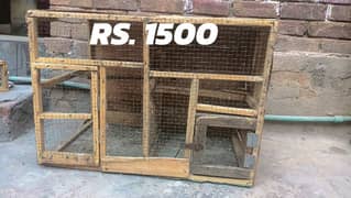 3 cages for sale or 1 pair java for sale 03062468224