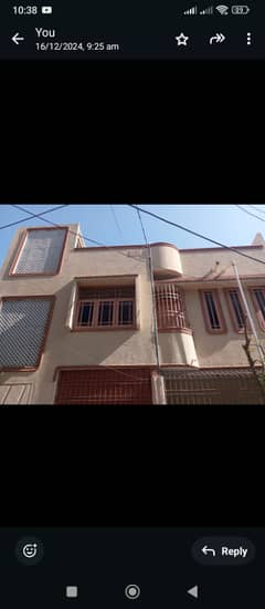 BEAUTIFUL HOUSE FOR SALE GROUND+2 SECTOR 11K NORTH KARACHI