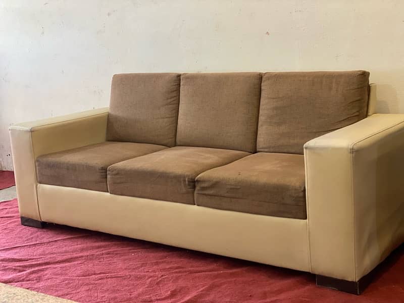 6 seater sofa set used 0