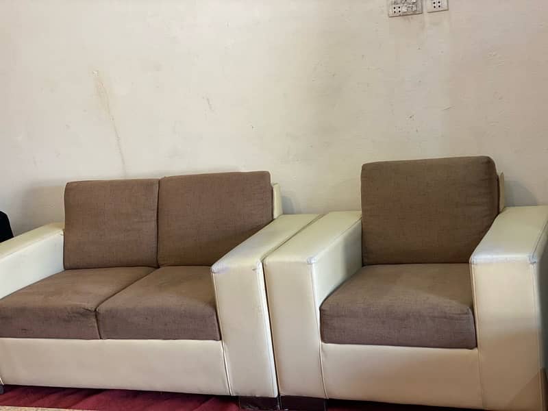 6 seater sofa set used 1