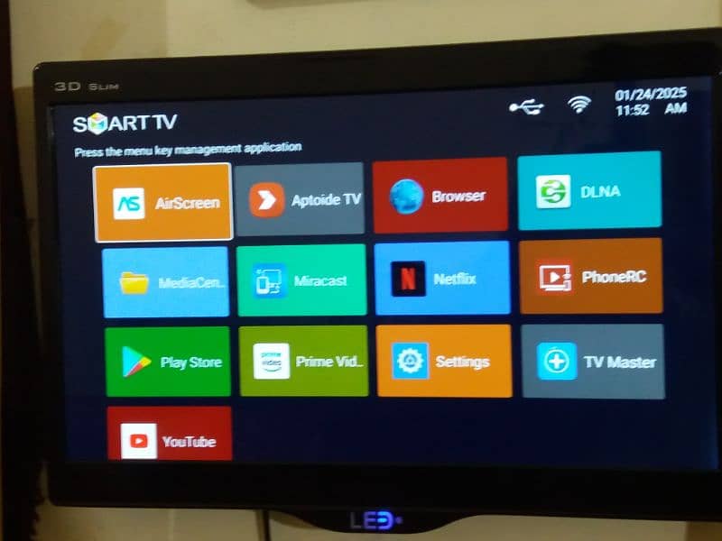 26 Inch 3 D Smart & Slim Android LED TV. Wifi youtube. 1