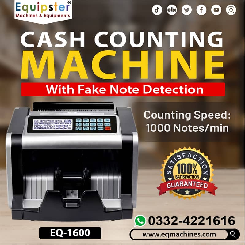 cash currency note counting machines with fake detection 2