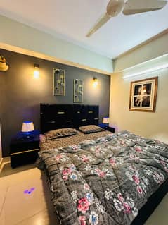 1 bed furnished apartment available for rent par day in Gulberg green Islamabad