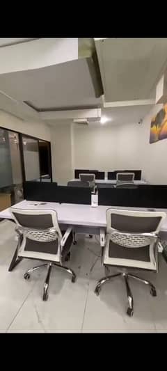 FULLY FURNISHED OFFICE FOR RENT WITH AC AND ALL DECORATED 12 ROOMS 24 Hour Brand New Project