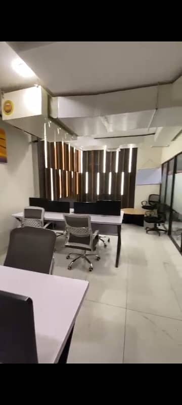 FULLY FURNISHED OFFICE FOR RENT WITH AC AND ALL DECORATED 12 ROOMS 24 Hour Brand New Project 3