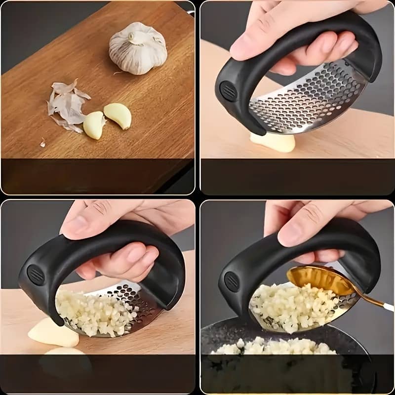 Stainless Steel Garlic Press,No Electricity Needed 3