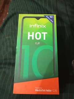 Infinix Hot 10 play For Sale With Box Condition 10/9 no. 03214744356