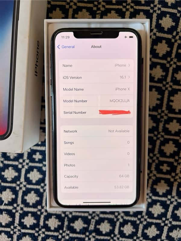 iphone x 64gb black PTA Approved 1