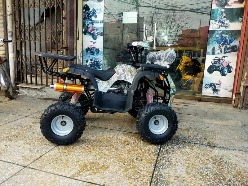 Double Disk Breaks 125cc Hunter Jeep Atv Quad Bike Delivery In All Pak 1