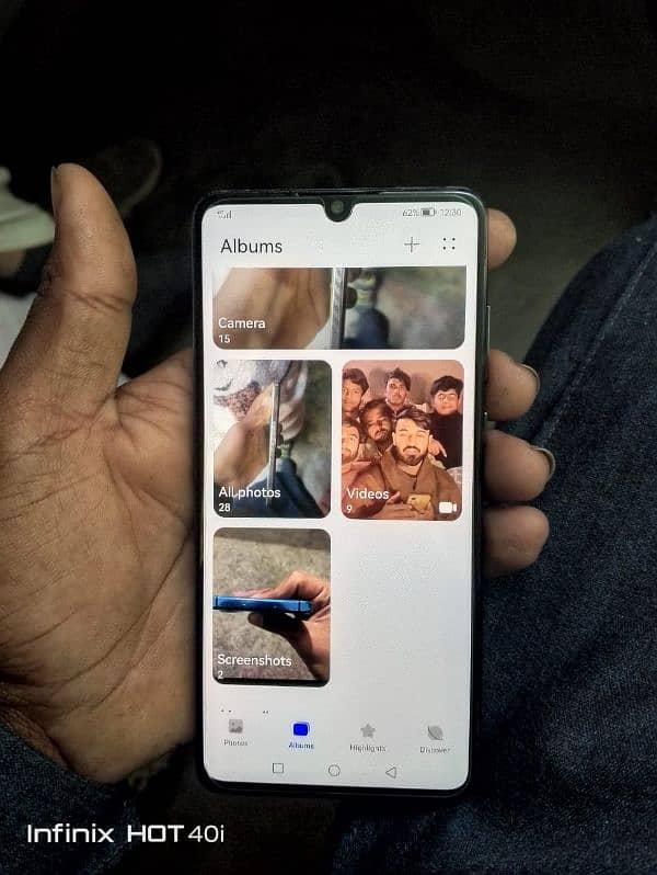 gaming phone Huawei p30 in display finger 3