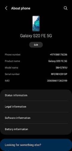 samsung S20 FE 5G ( non pta ]