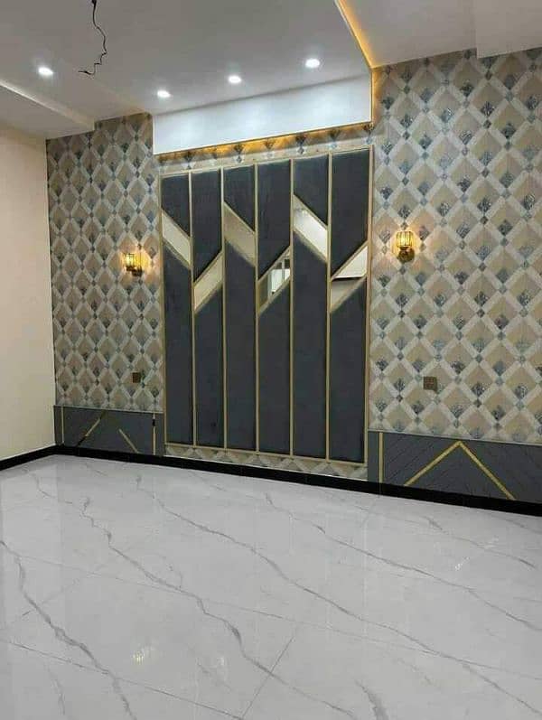 pvc wallpaper. pvc wall panel. pvc wooden floor. Blinds. Ceiling. Gras 5