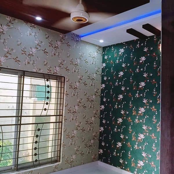 pvc wallpaper. pvc wall panel. pvc wooden floor. Blinds. Ceiling. Gras 6