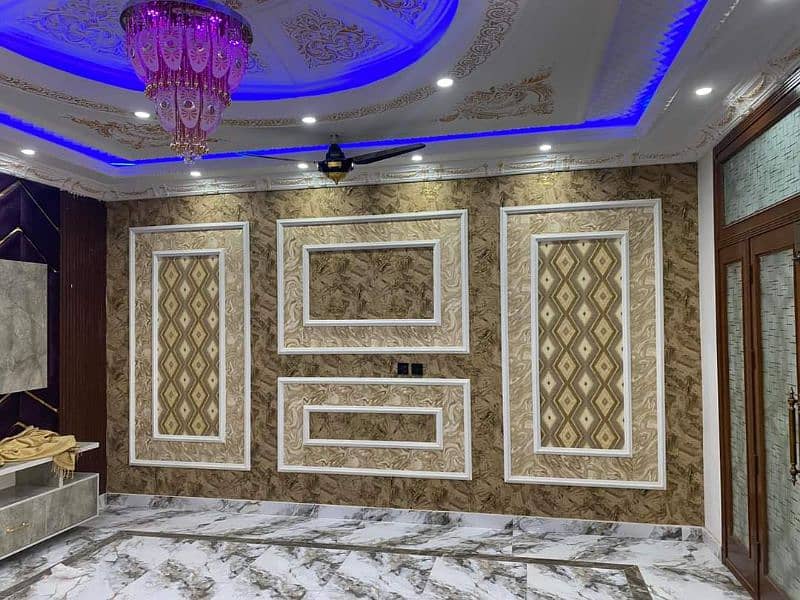 pvc wallpaper. pvc wall panel. pvc wooden floor. Blinds. Ceiling. Gras 18