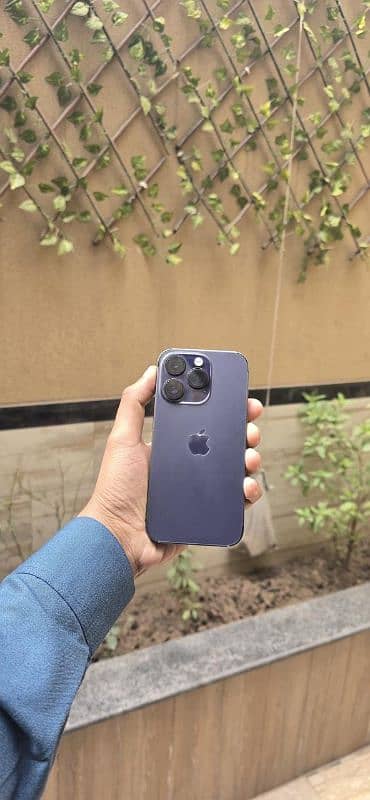 iPhone 14 pro PTA Approved 256 Gb (Deep Purple) 0