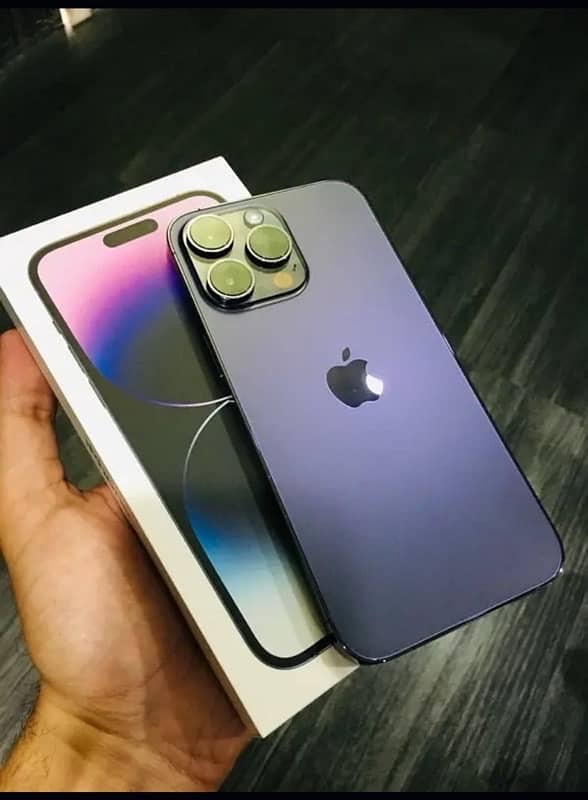 iphone 14 pro max 256gb full box non pta  whstapp:03414916334 0