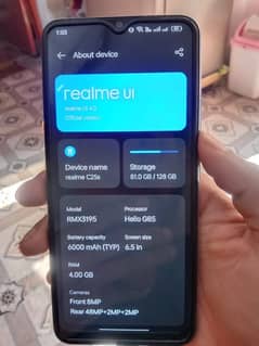 realme C25s 4/128 pack phone with complete saman